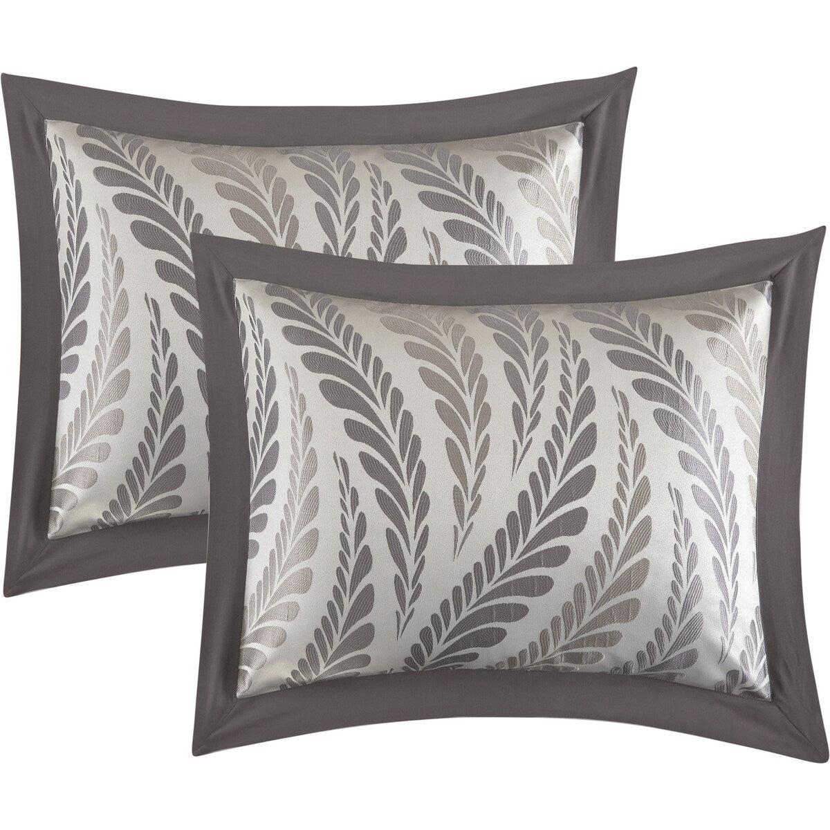 Ensemble de couette 7 pièces Nanshing Caspa à motif de feuilles chics