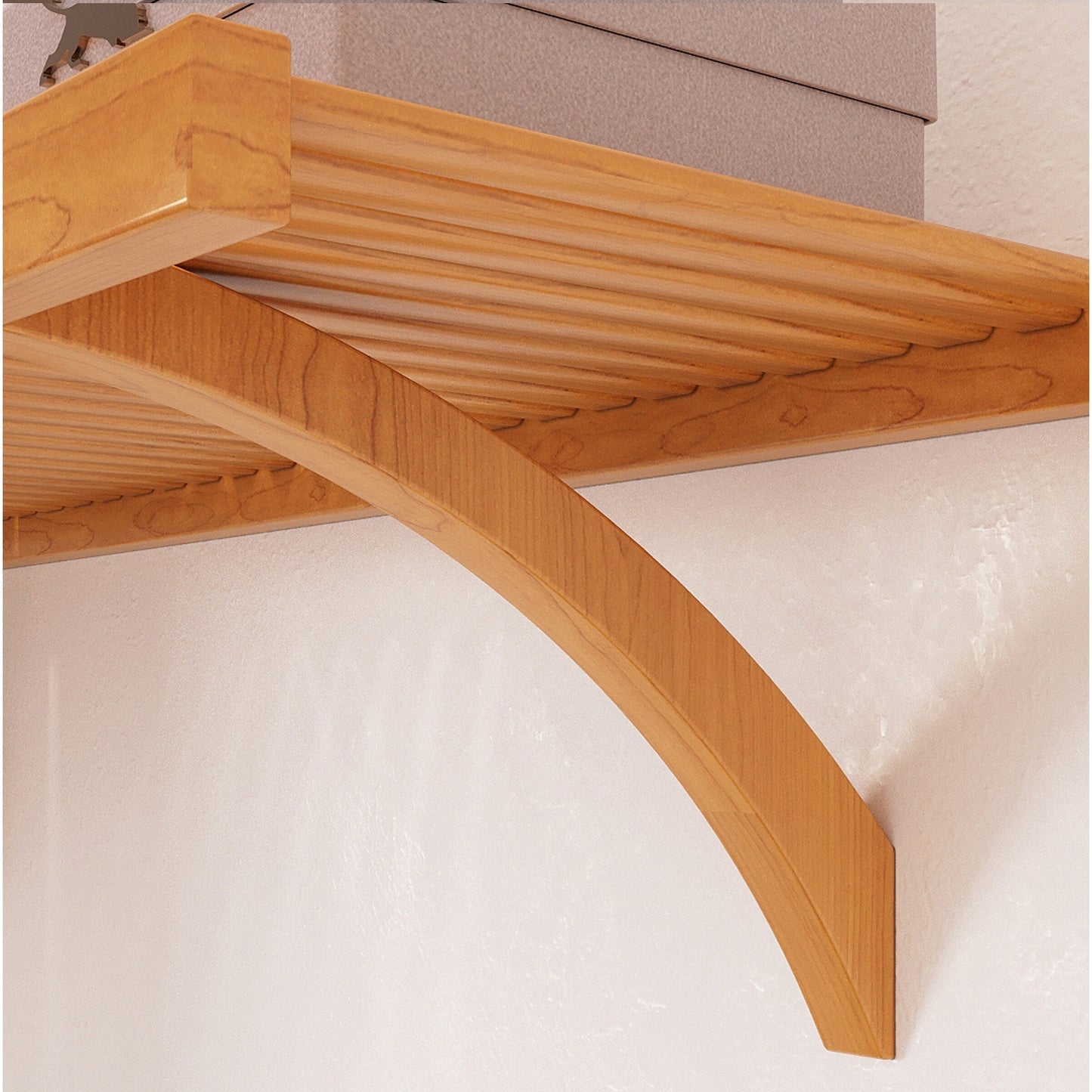 Système de rangement John Louis Home Simplicity en bois massif, érable miel