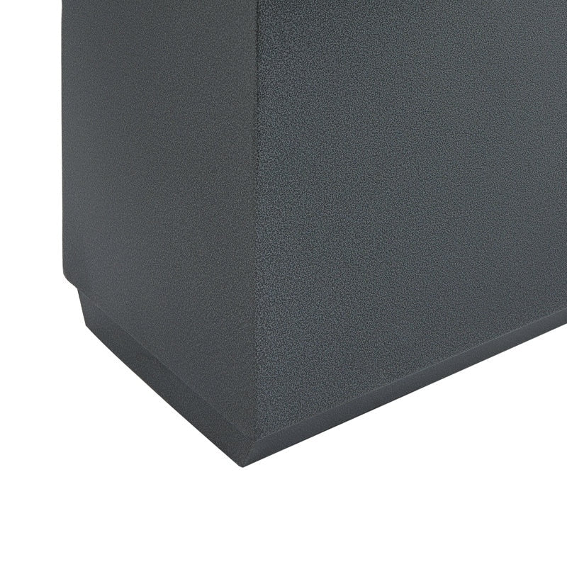 Jardinière métallique robuste pour plantes d'extérieur, 38 x 10 x 30 pouces (96,5 x 25,5 x 76 cm) avec séparateur en métal - 38 x 30 x 10