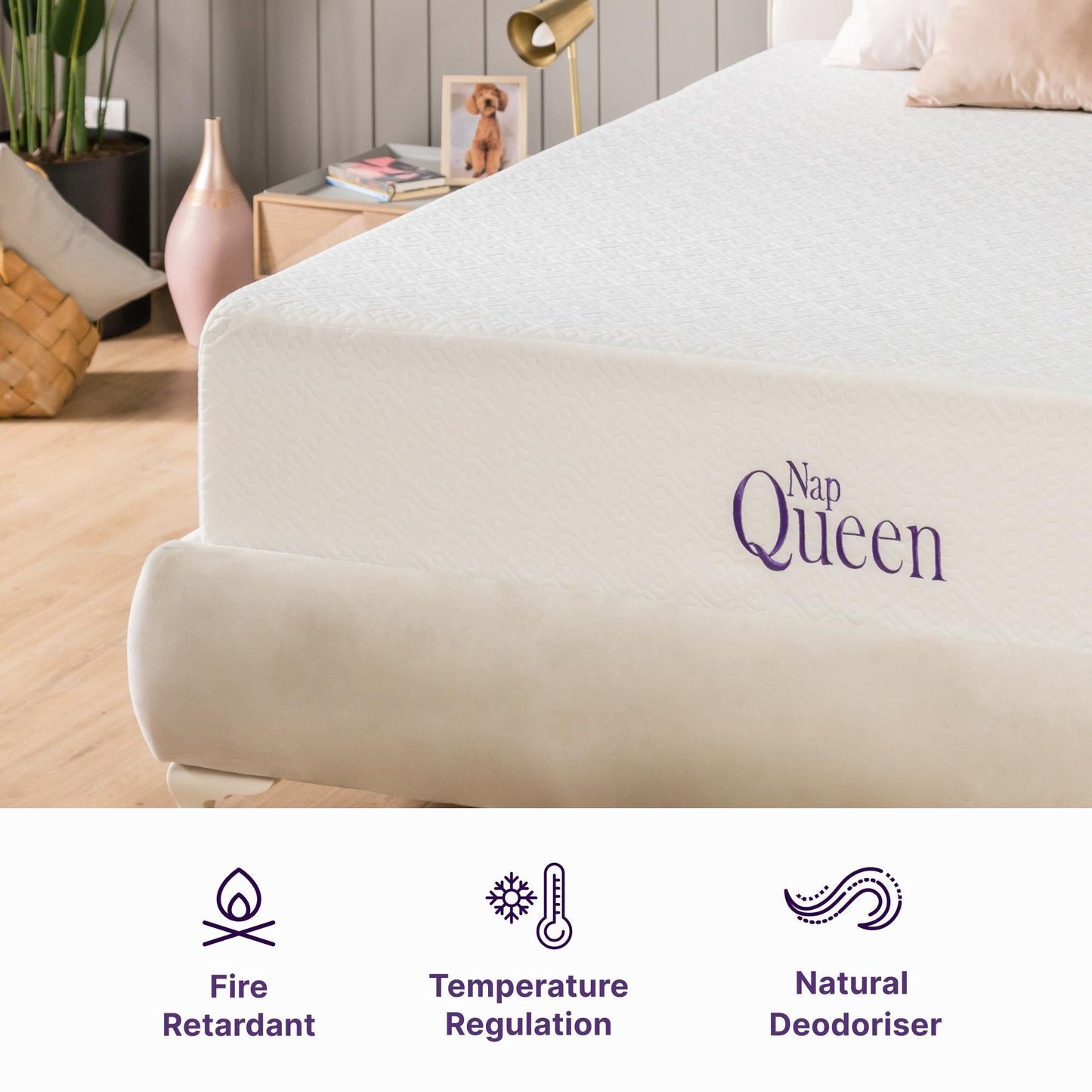 Matelas NapQueen Elizabeth 8 en mousse à mémoire de forme et gel rafraîchissant