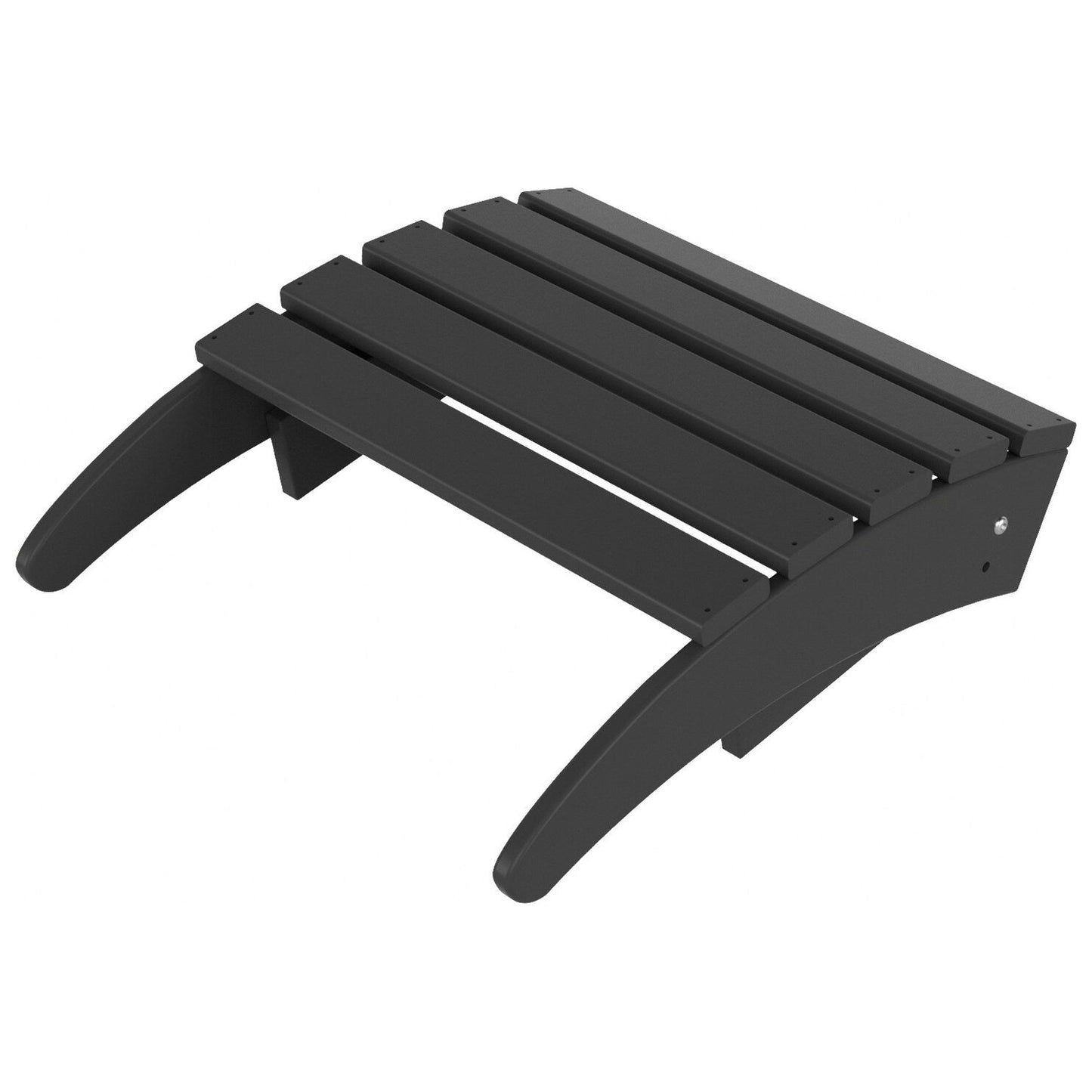 Chaise Adirondack pliable d'extérieur Polytrends Laguna HDPE résistante aux intempéries avec repose-pieds (ensemble de 2 pièces)