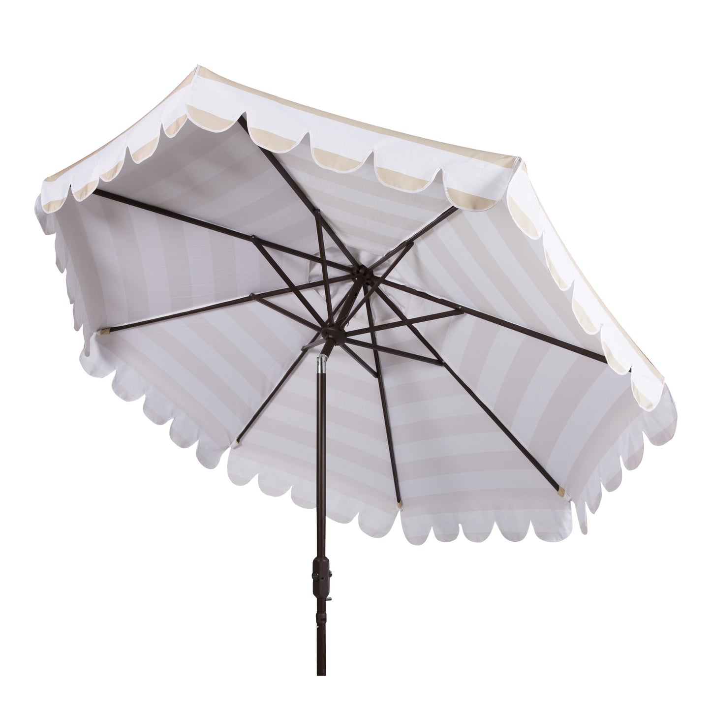 Parasol rond à manivelle SAFAVIEH Outdoor Jaylee de 3,35 m