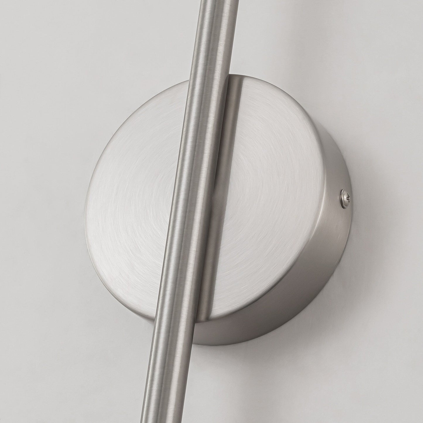 Applique murale LED linéaire moderne à 1 lumière, noire/dorée/nickel, à intensité variable, pour salle de bain.