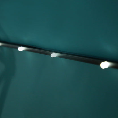 Parasol de terrasse éclairé à énergie solaire de 3 m avec pied