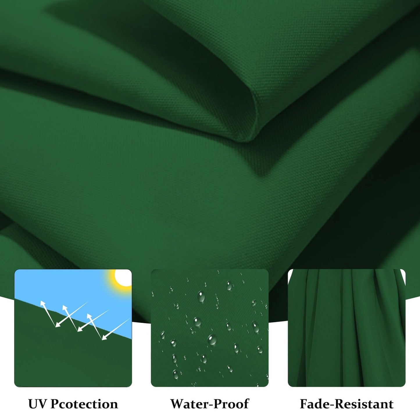 Parasol déporté suspendu à manivelle en acier de 3 m