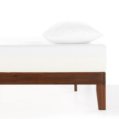 Cadre de lit plateforme classique en bois massif 12