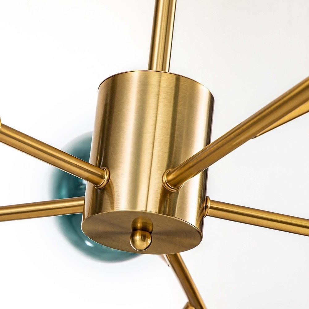 Lustre moderne Sputnik à bulles, grand format, noir ou doré, pour salle à manger