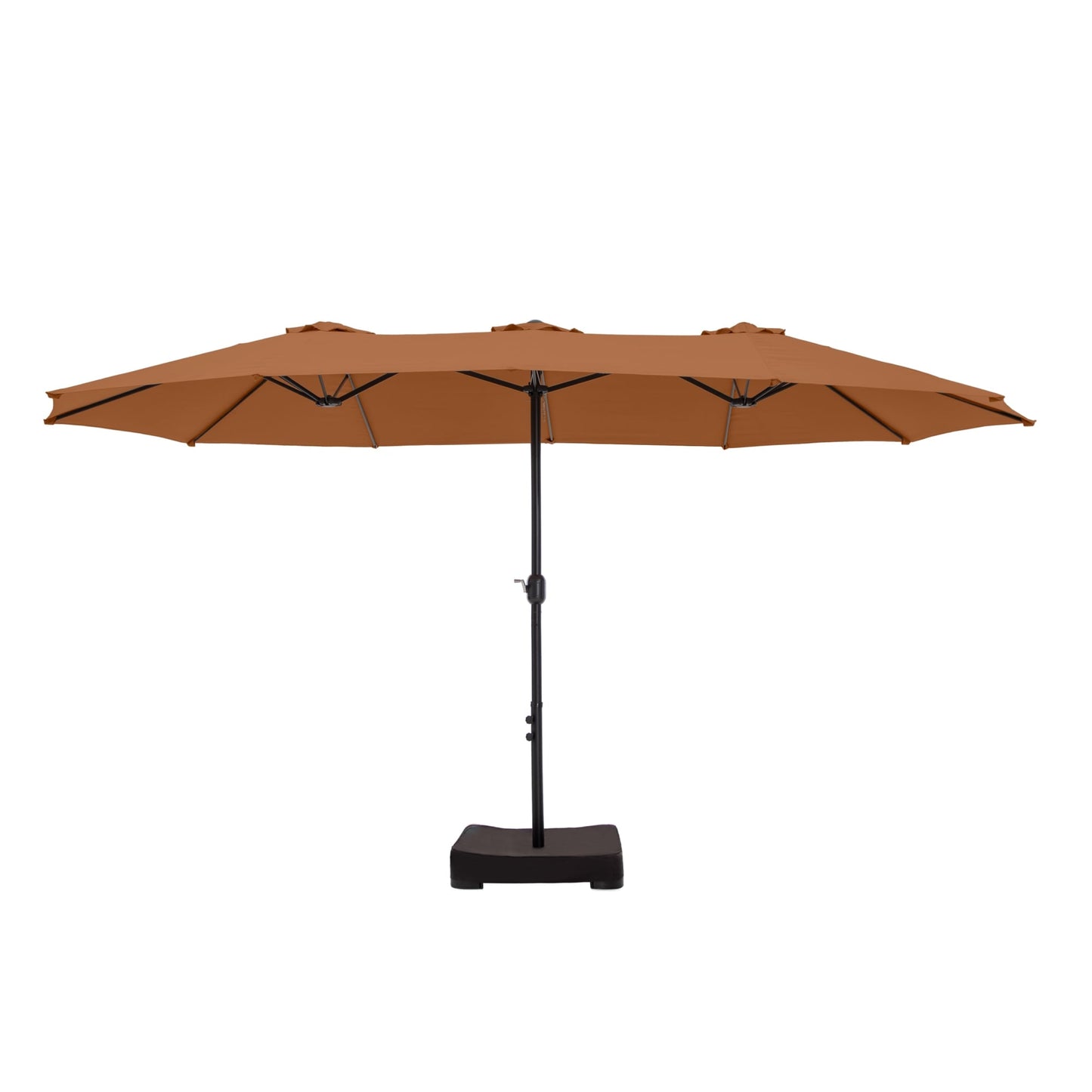 Parasol double face extra large de 4,57 m (15 pi) avec base incluse, MAISON ARTS