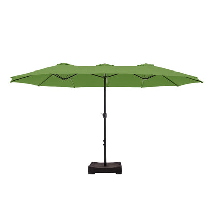 Parasol double face extra large de 4,57 m (15 pi) avec base incluse, MAISON ARTS