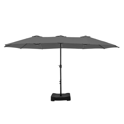 Parasol double face extra large de 4,57 m (15 pi) avec base incluse, MAISON ARTS