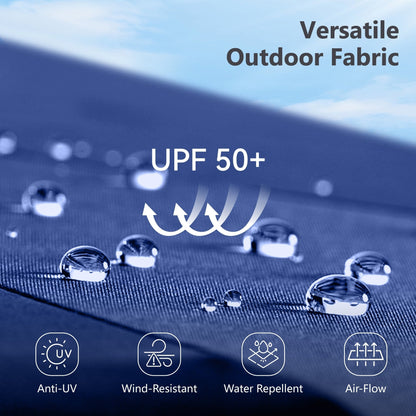 Parasol double face extra large de 4,57 m (15 pi) avec base incluse, MAISON ARTS