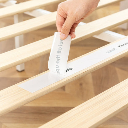 Cadre de lit plateforme classique en bois massif de 16 pouces, disponible en plusieurs finitions