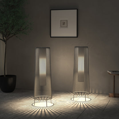 Lot de 2 lampadaires solaires d'extérieur