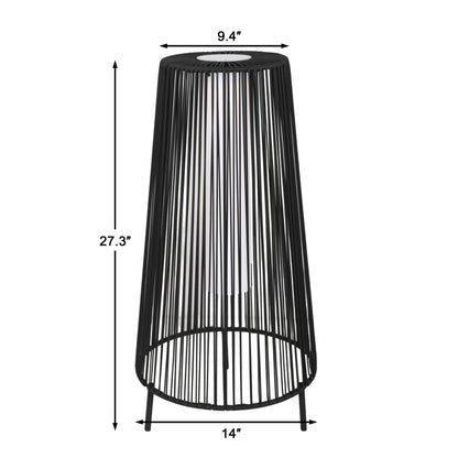 Lot de 2 lampadaires solaires d'extérieur