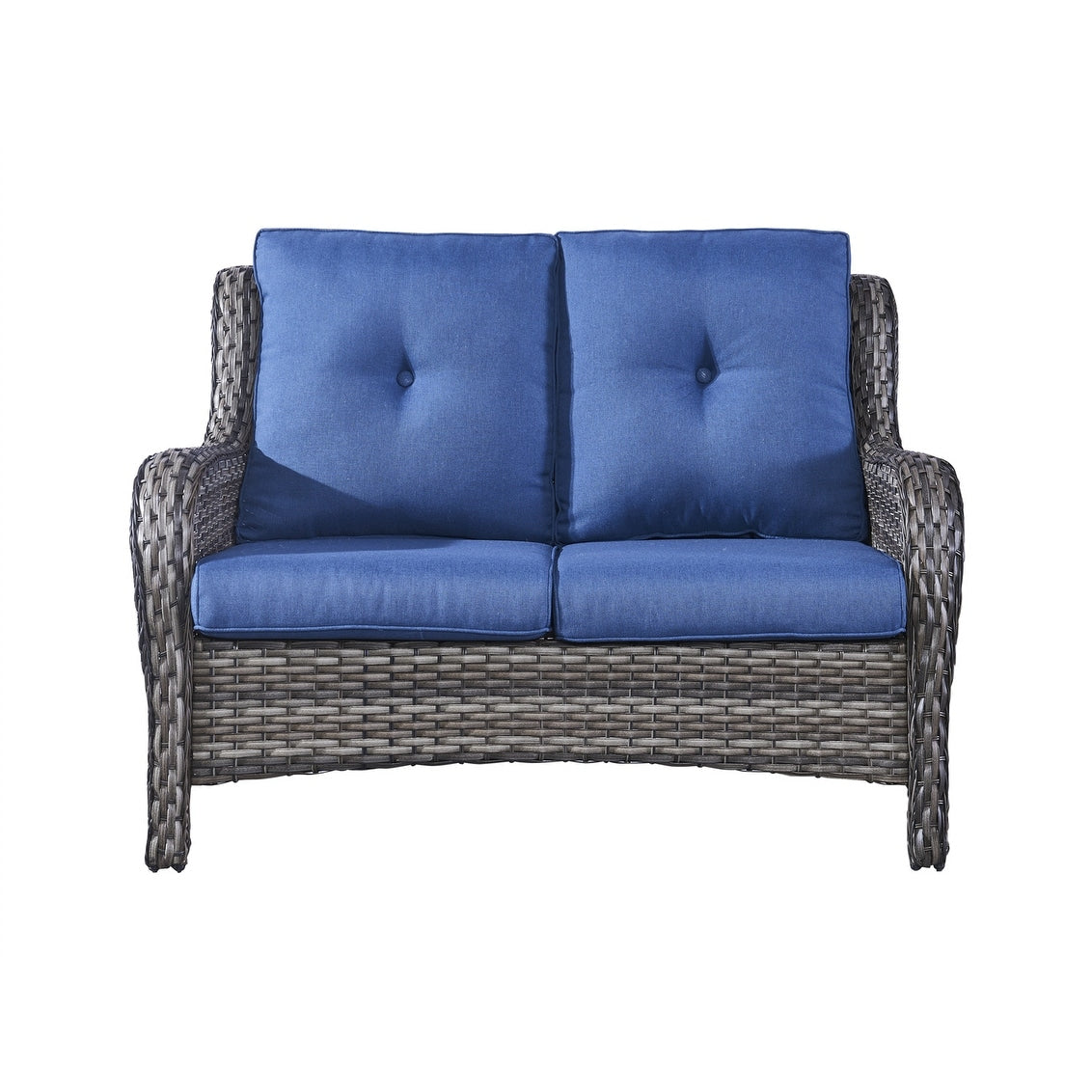 Ensemble de canapés d'extérieur en osier Gymojoy avec causeuse et canapé en rotin