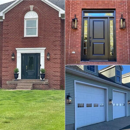 Applique murale extérieure bronze à 2 lumières, 25,7 cm de hauteur