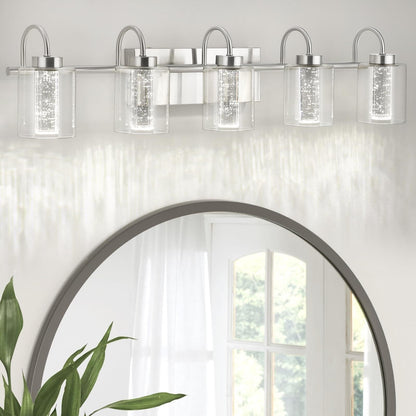 Luminaires de salle de bain en nickel brossé à 3/4/5/6 lumières