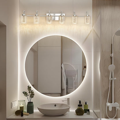 Luminaires de salle de bain en nickel brossé à 3/4/5/6 lumières