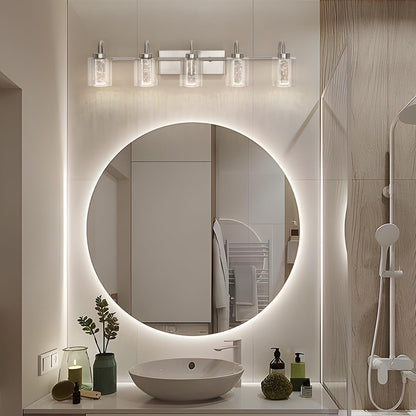 Luminaires de salle de bain en nickel brossé à 3/4/5/6 lumières