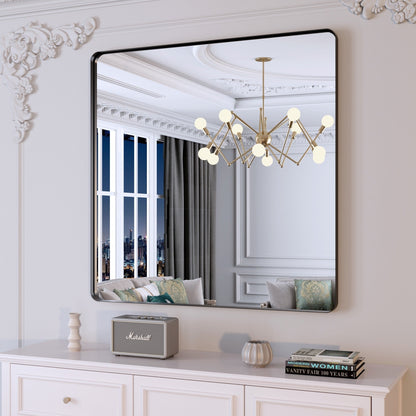 Miroir de salle de bain mural encadré