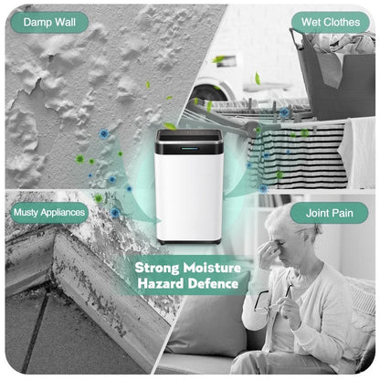 Déshumidificateurs de 3 500 pi² pour sous-sols, maisons, grandes pièces et chambres à coucher, déshumidificateur de garage à faible bruit