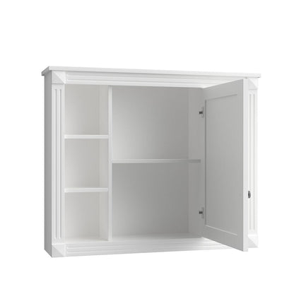 Meuble-lavabo moderne de 36 po avec lavabo supérieur et armoire à miroir, 2 portes et 2 tiroirs