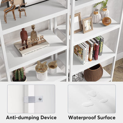 Étagère ouverte, étagères de rangement de style industriel avec structure métallique