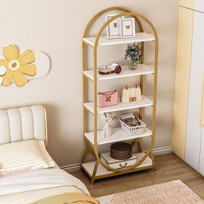 Étagère ouverte, étagères de rangement de style industriel avec structure métallique