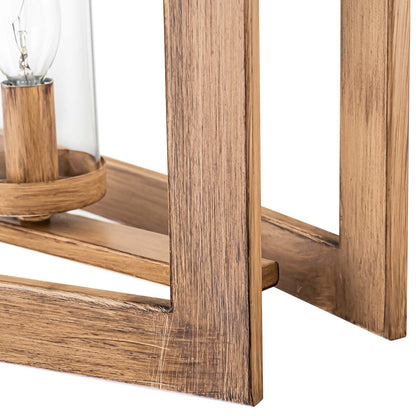 Lustre rectangulaire en verre vintage à 5 lumières pour îlot de cuisine industriel moderne du milieu du siècle