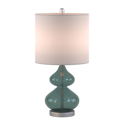 Lampe de table en verre en forme de gourde incurvée, lot de 2