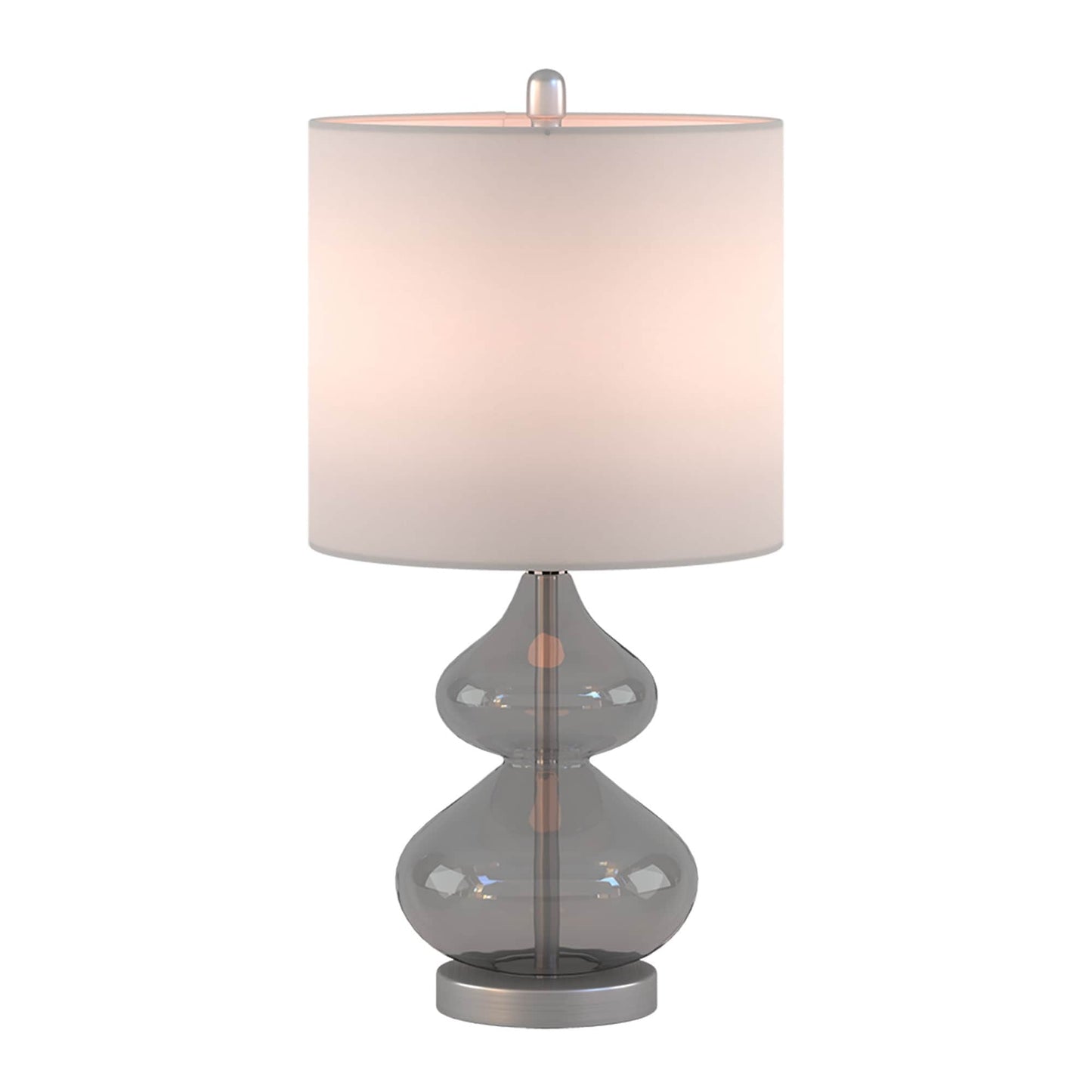 Lampe de table en verre en forme de gourde incurvée, lot de 2