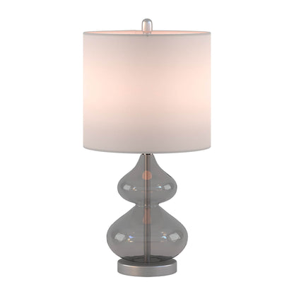 Lampe de table en verre en forme de gourde incurvée, lot de 2