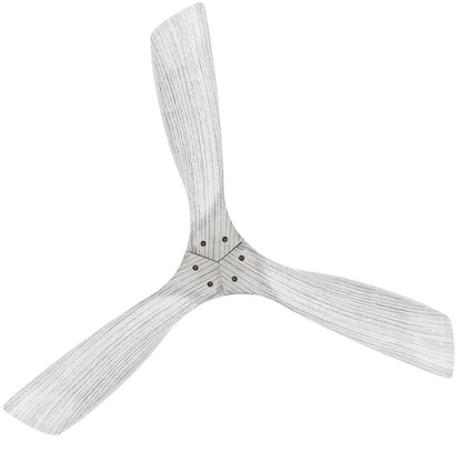 Ventilateur de plafond moderne en bois massif/ABS de 52 pouces avec télécommande (sans lumière), 6 vitesses de vent, flux d'air réversible