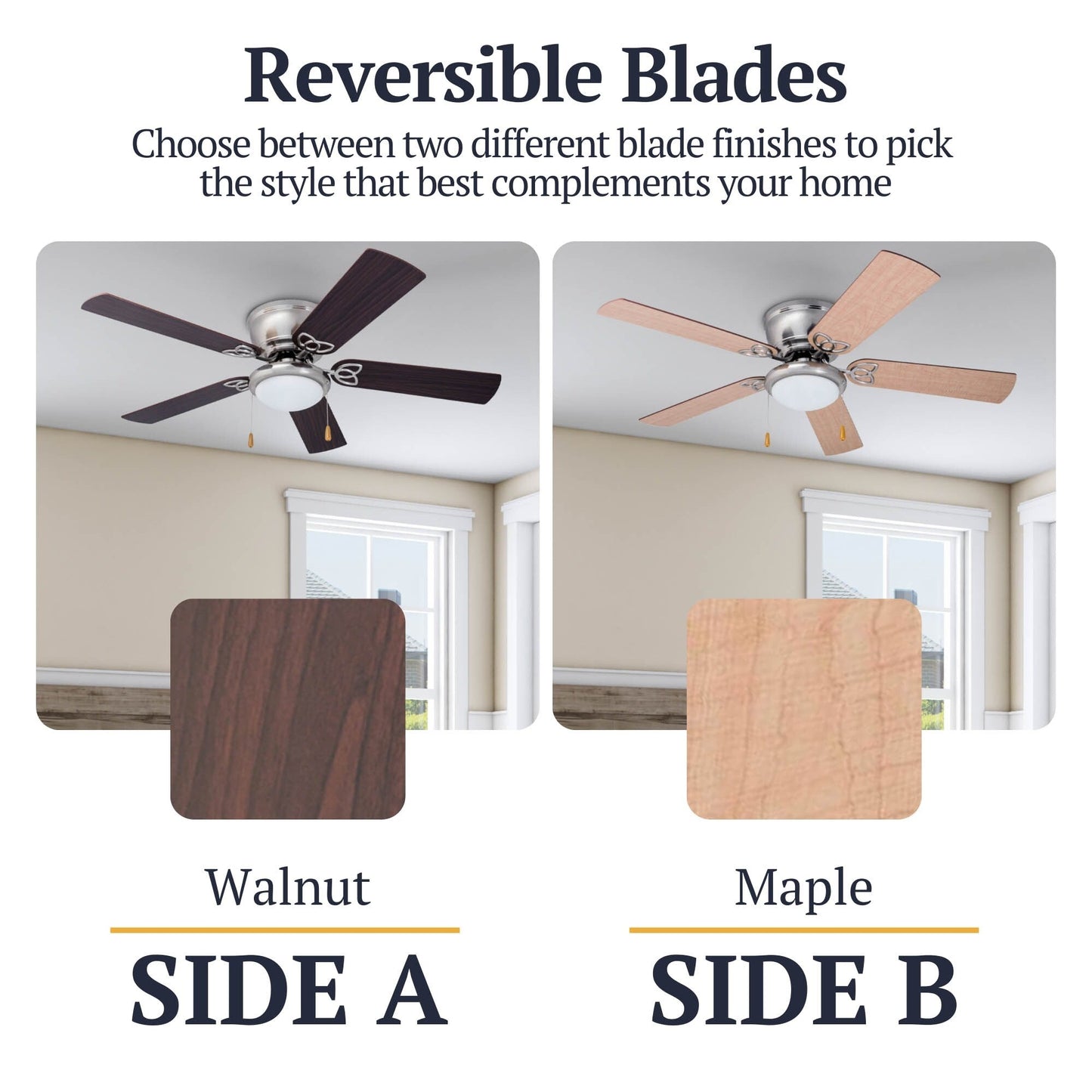 Ventilateur de plafond intérieur traditionnel Prominence Home Benton 52 avec éclairage LED et chaînettes