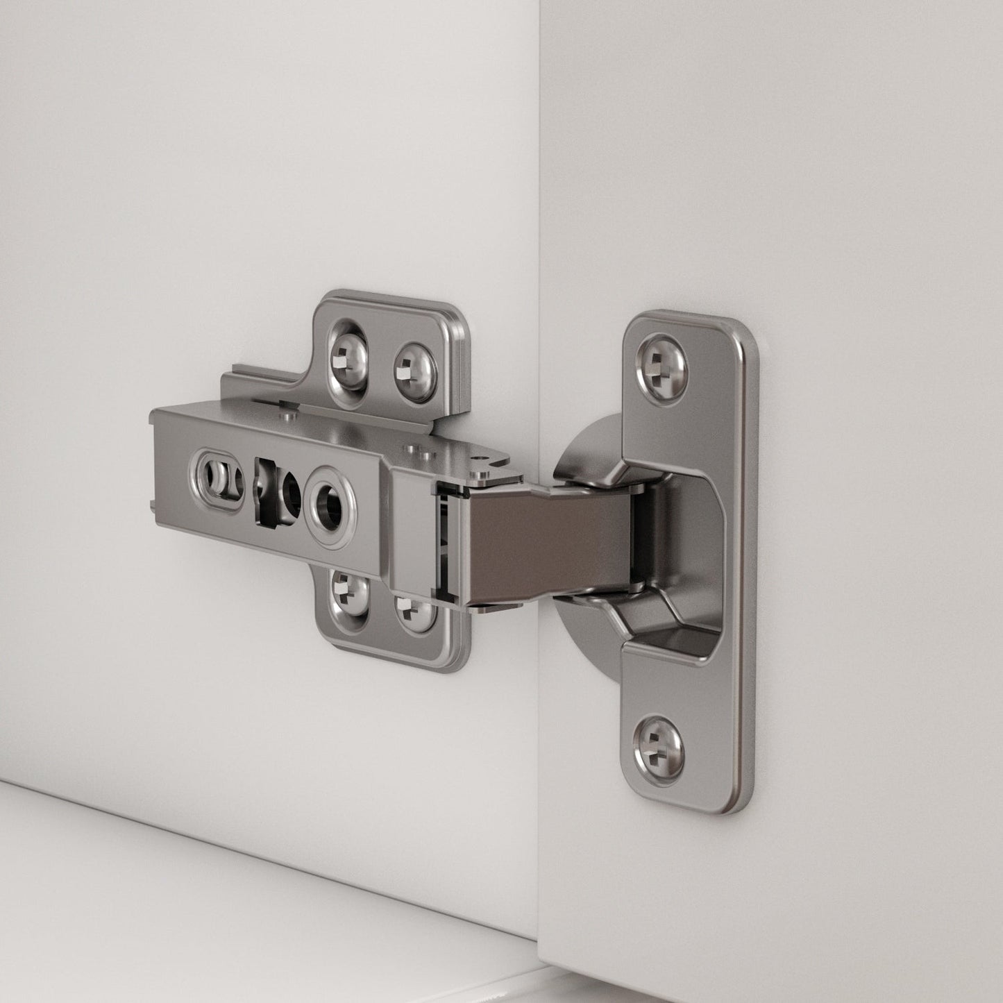 Buffet blanc laqué de 59,1 pouces, style contemporain et moderne du milieu du siècle