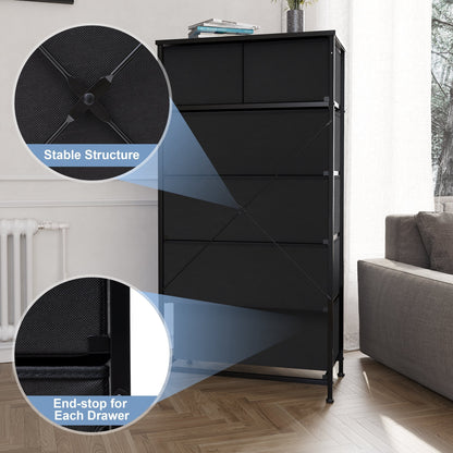 Commode verticale à 6 tiroirs de rangement par Crestlive Products