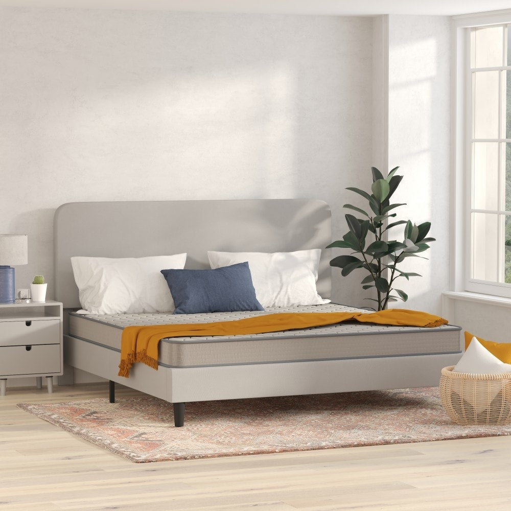 Matelas hybride à ressorts ensachés à plateau ferme moyen
