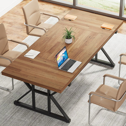 Bureau exécutif de 70,8 pouces, grand poste de travail informatique