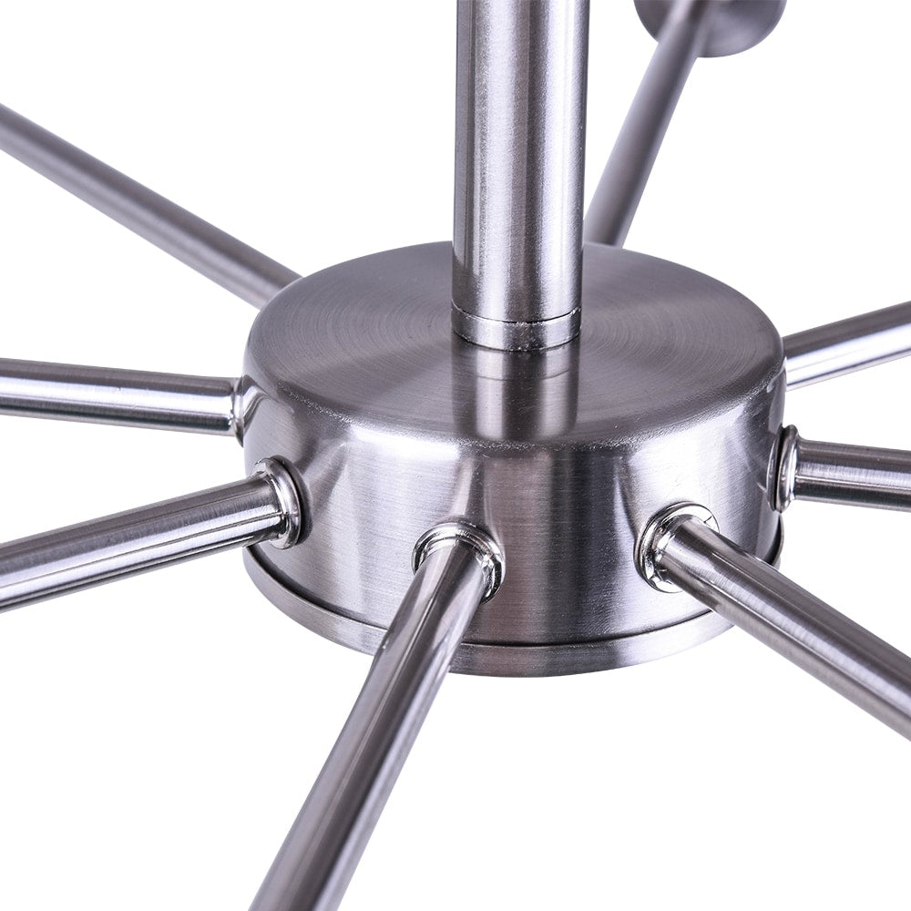 Plafonnier semi-encastré Sputnik noir/doré, idéal pour salon, cuisine, bureau, chambre ou hall d'entrée.