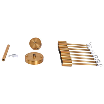 Plafonnier semi-encastré Sputnik noir/doré, idéal pour salon, cuisine, bureau, chambre ou hall d'entrée.