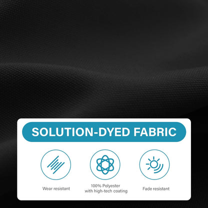 Parasol rectangulaire de terrasse 2,4 x 3 m avec manivelle et inclinaison, résistant aux UV