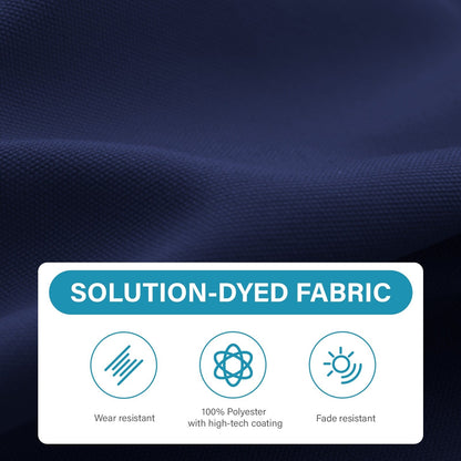 Parasol rectangulaire de terrasse 2,4 x 3 m avec manivelle et inclinaison, résistant aux UV