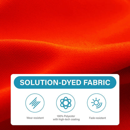 Parasol rectangulaire de terrasse 2,4 x 3 m avec manivelle et inclinaison, résistant aux UV