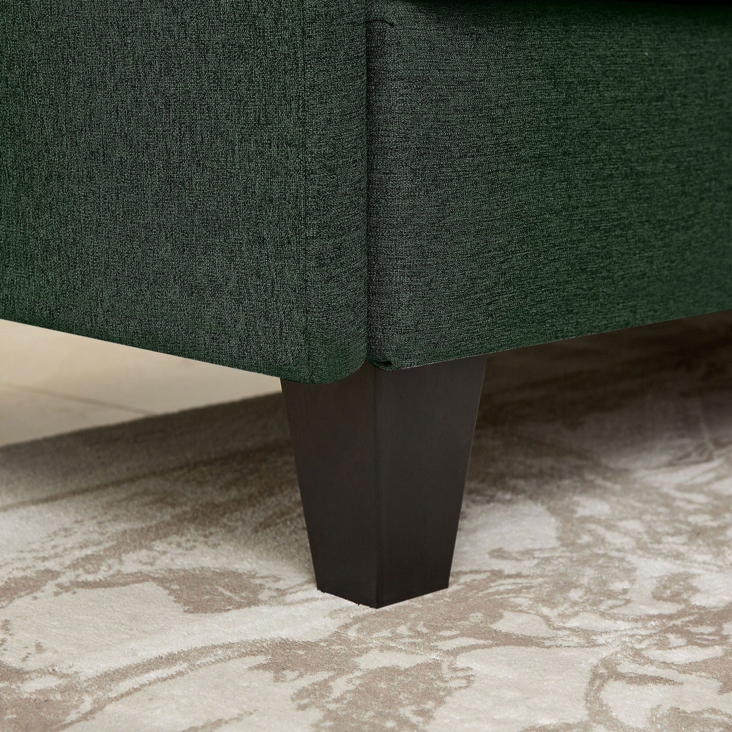 Canapé sectionnel en L 86,22 pouces avec poches de rangement latérales