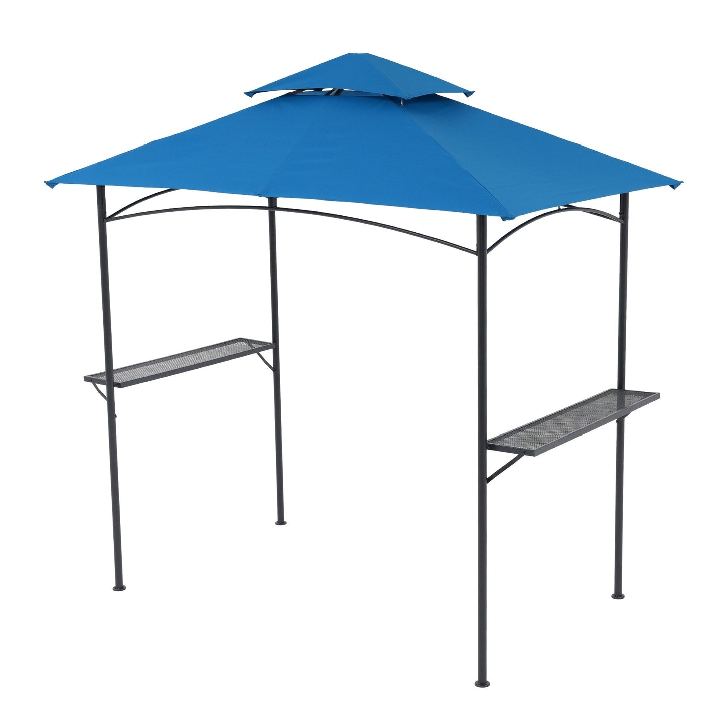 Gazebo extérieur étanche à la pluie pour barbecue, avec double paroi ventilée, 2,4 m x 1,5 m