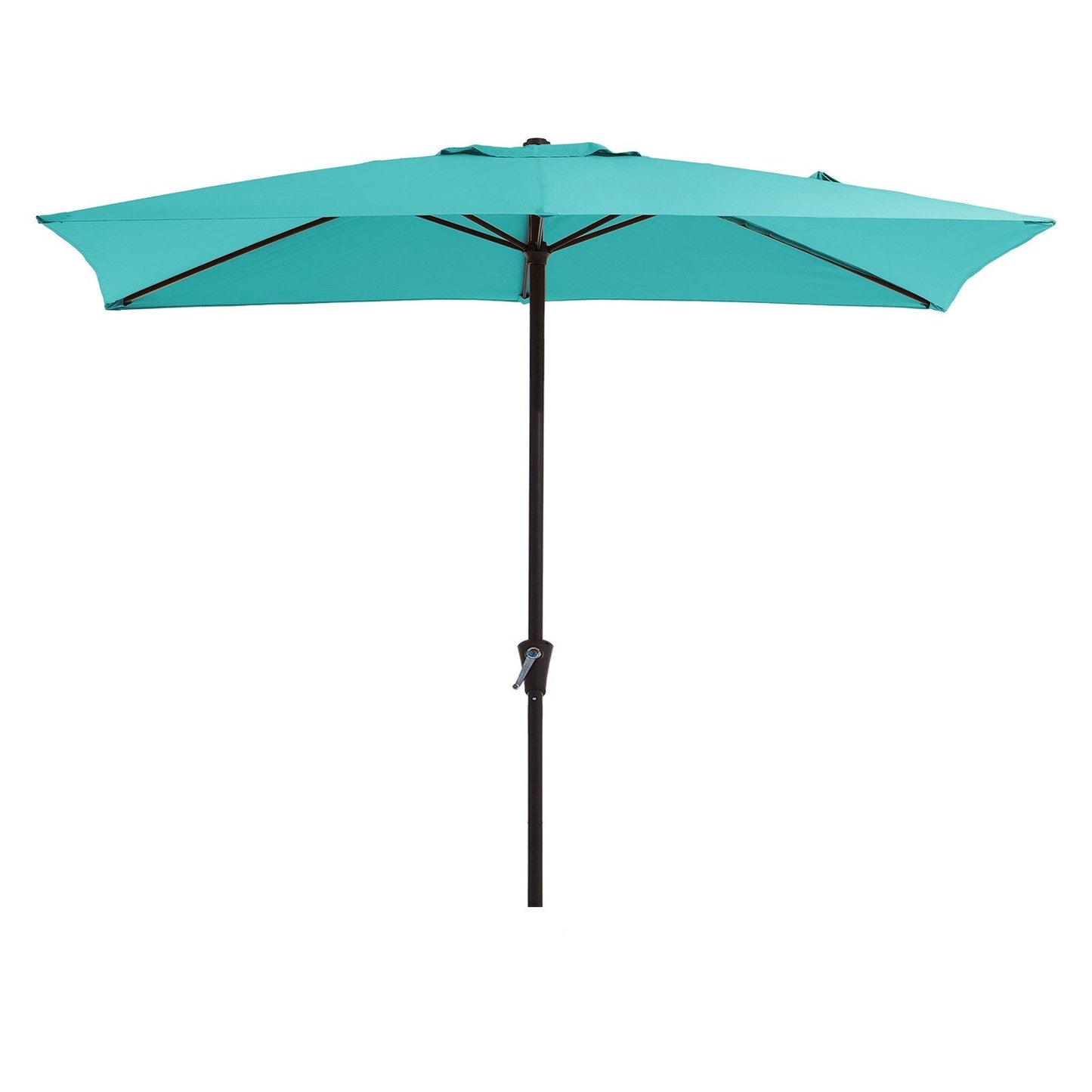Parasol rectangulaire de terrasse 2,4 x 3 m avec manivelle et inclinaison, résistant aux UV