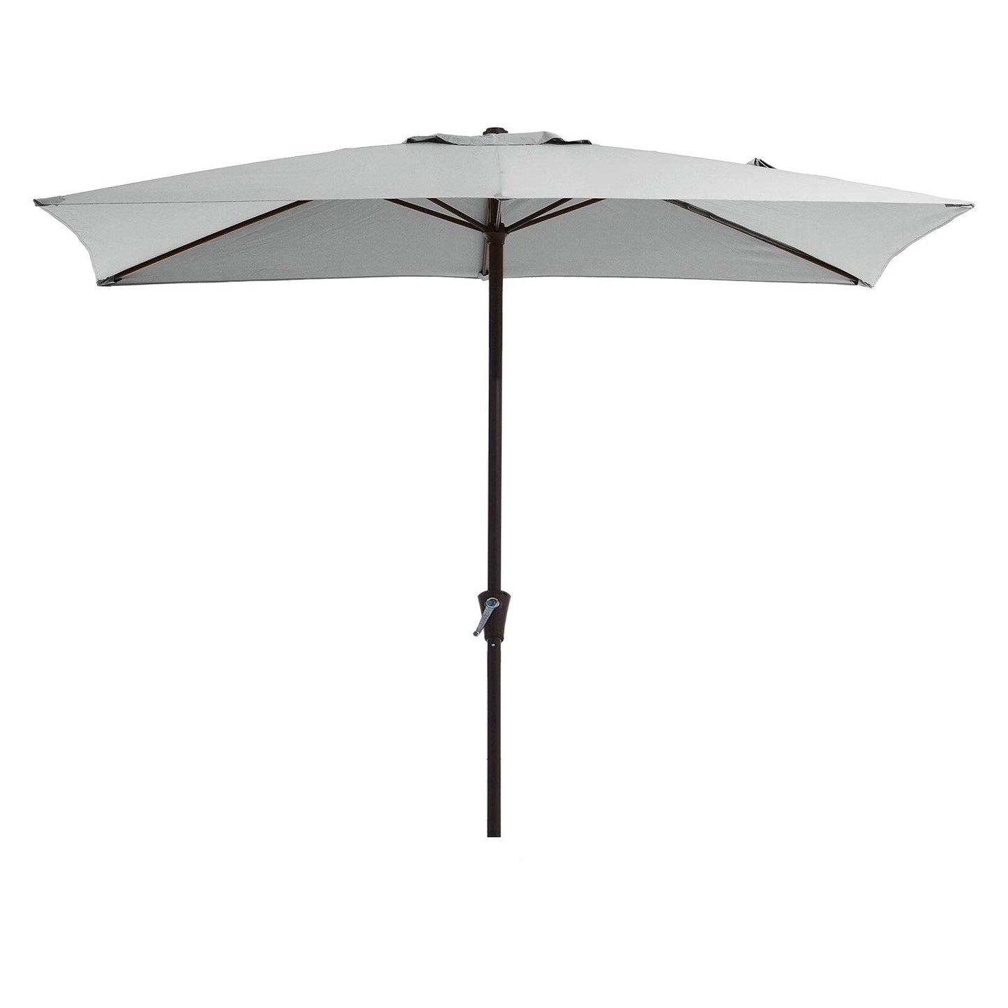 Parasol rectangulaire de terrasse 2,4 x 3 m avec manivelle et inclinaison, résistant aux UV