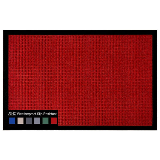 Tapis de porte A1HC neuf, durable et polyvalent, en caoutchouc polypropylène, pour usage intérieur et extérieur, toutes saisons.