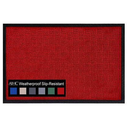 Tapis de porte A1HC neuf, durable et polyvalent, en caoutchouc polypropylène, pour usage intérieur et extérieur, toutes saisons.