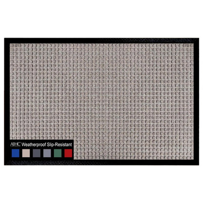 Tapis de porte A1HC neuf, durable et polyvalent, en caoutchouc polypropylène, pour usage intérieur et extérieur, toutes saisons.
